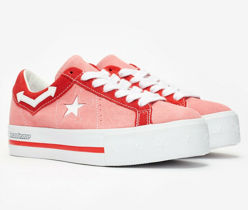 converse one star platform pink