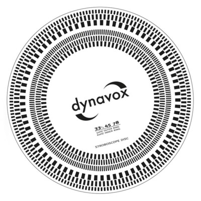 Dynavox Tonabnehmer-Einstelllehre & Stroboskop-Scheibe für Plattenspieler