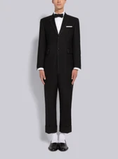 Thom Browne Mens Black Sportcoat Jumpsuit In 3 Ply Wool Size 4 (XL) NWT $6250