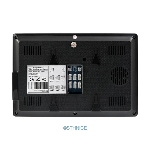 HOMSECUR 4 Wire Video Doorphone Entry Intercom Touch Screen Auto Phone Doorbell