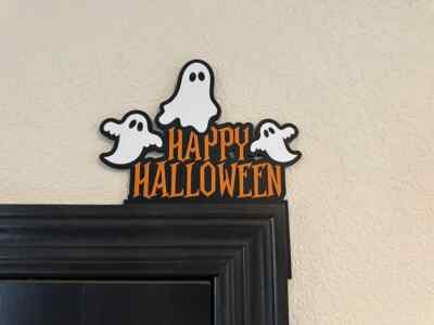 Happy Halloween Geister Tür Ecke Dekoration - Kunststoff Spooky Ghost Design