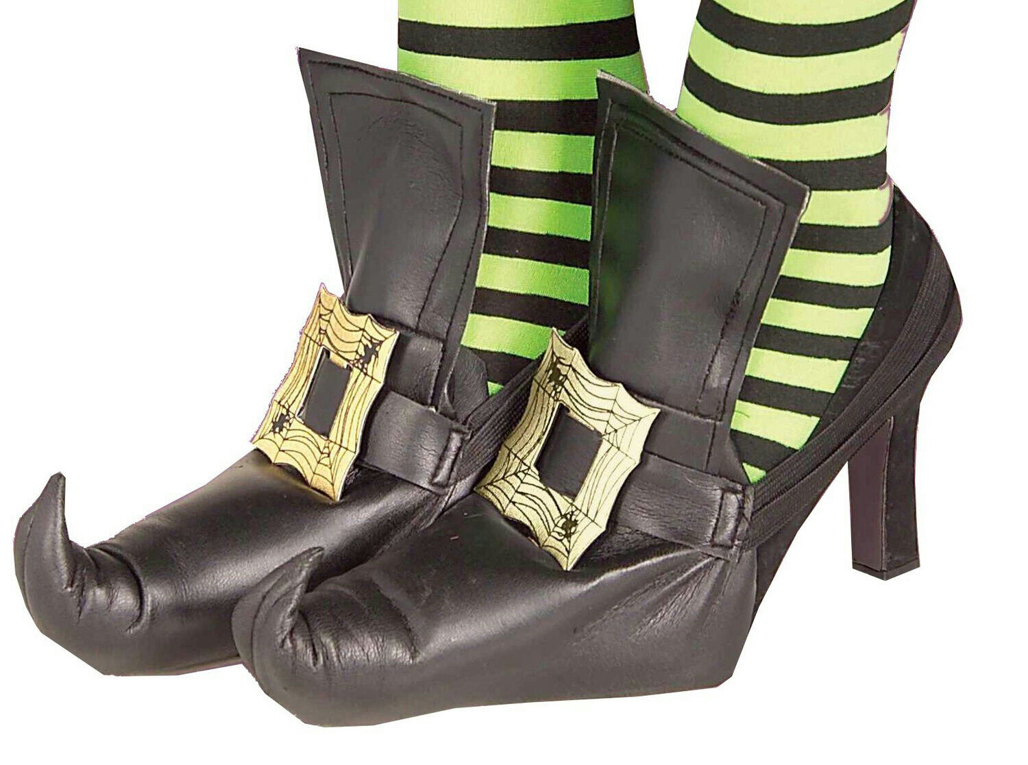 Witch Shoe Covers With Gold Buckle for 