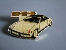 PORSCHE 914 WHITE 1 1/4" BUBBLE TYPE AUTOMOTIVE HAT PIN LAPEL PIN