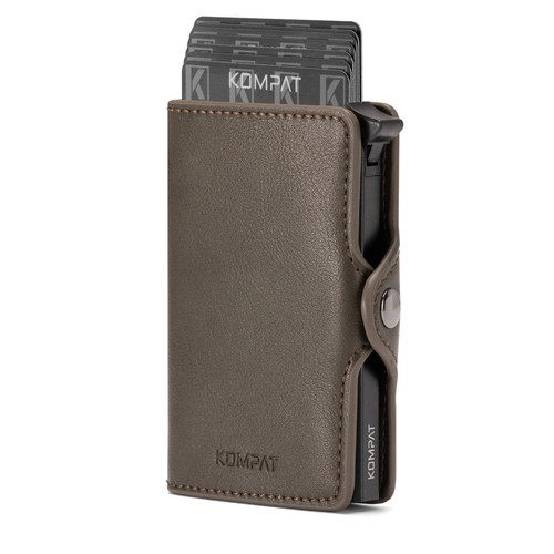 Porta Carte di Credito RFID Portafoglio Uomo Slim Portafoglio Piccolo Sottile - Foto 41 di 83