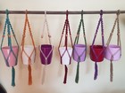 Handcrafted Macrame Plant Hangers, hanging basket. Ideal Christmas Gift