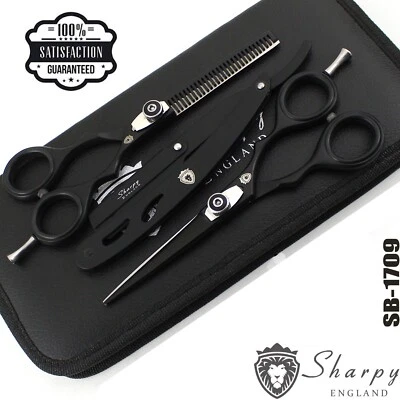 SHARPY ENGLAND Professional Salon Hairdressing Scissors Set Barber Hair Cutting Thinning Shears