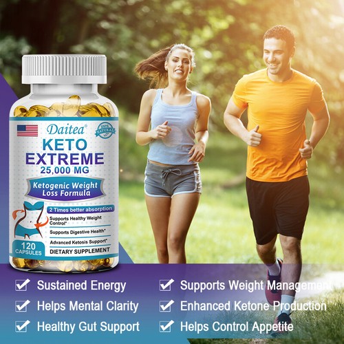 Weight Loss Formula KETO EXTREME w/ Apple Cider Vinegar ACV Fat Burner Capsules - Picture 6 of 11