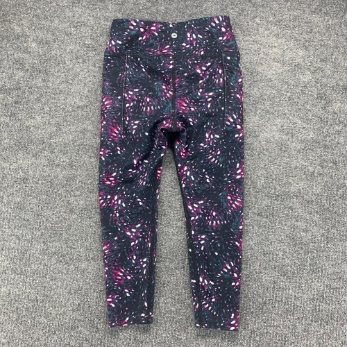 Avia Pants Girls Medium Purple Multicolor Leggings Stretch Active 21x18 - Picture 11 of 14