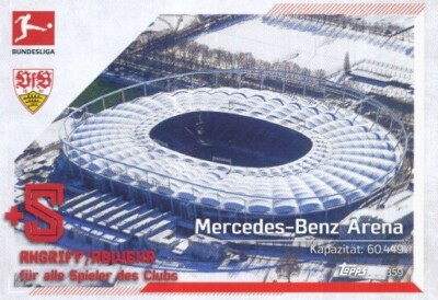 359 WfB STUTTGART - ALLIANZ ARENA - KARTE TOPPS BUNDESLIGA 2022