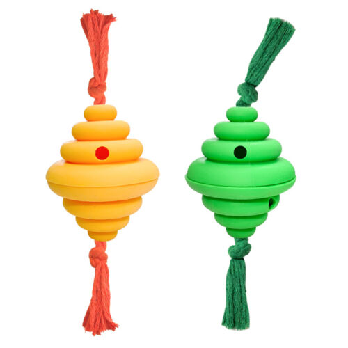 Dog Toy for Tug-of-war Durable Ball with Rope Teeth Food Dispensing Honeycomb