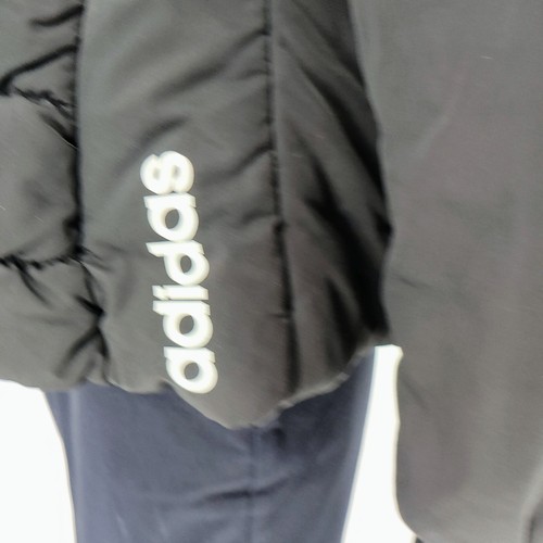 Adidas 2006 Womens Quilted Black Synthetic Fill Zip-Up Puffer Jacket (M) *Flawed - Picture 10 of 15