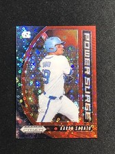 2020 Panini Prizm Draft Picks Power Surge Red Donut Circle /99 Aaron Sabato
