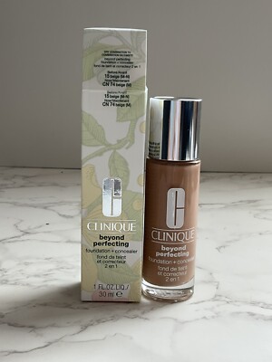 Clinique Beyond Perfecting Foundation+Concealer #CN 74 beige (M)-1oz (NIB)