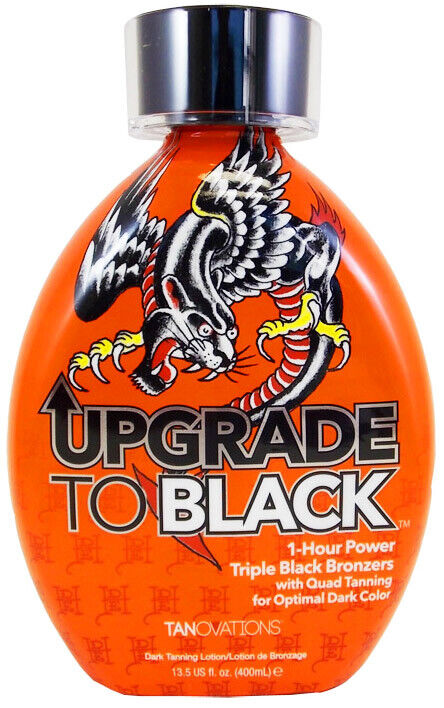 Ed Hardy UPGRADE TO BLACK Power Bronzer Tanning Bed Lotion Tanov