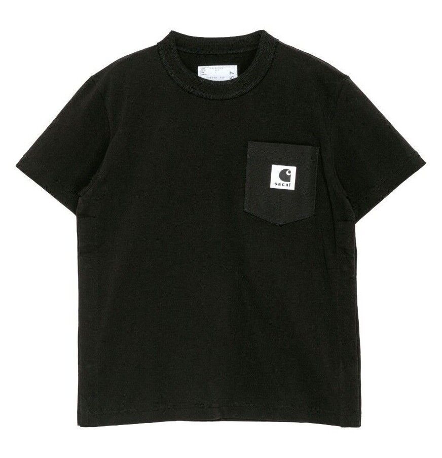 Carhartt x Sacai WIP T-shirt Black White Navy Light Blue Carhartt x Sacai WIP T-shirt Black White Navy Light Blue