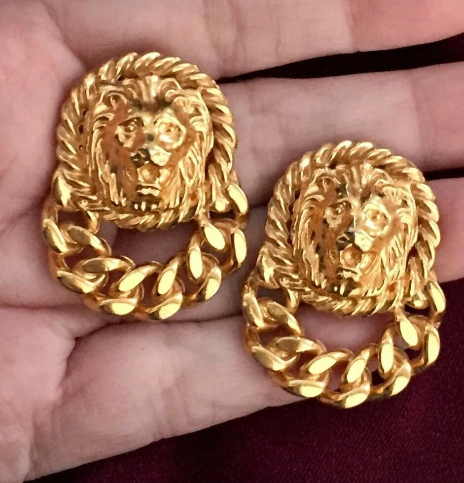 Anne klein lion earrings clearance