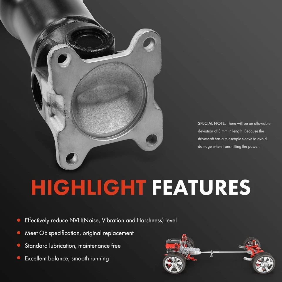 道奇 Freightliner Sprinter 2500 3500 2007 - 2018 后传动轴组件 — 第 4/4 张图片