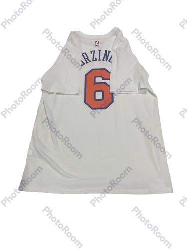 Preowned Nike DriFit NBA New York Knicks #6 Kristaps Porzingis Shirt Size M D3 - Picture 8 of 8