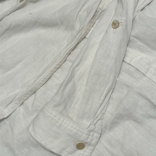 Orvis - Womens White Linen Blend Button Down Long Sleeve Dress Shirt NWT Size XL - 第 7/11 張圖片