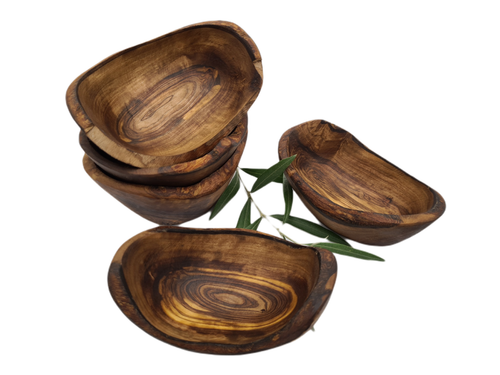 Lot de 5 petites coupelles naturelles en bois d'olivier (ref:5263) - Picture 3 of 3