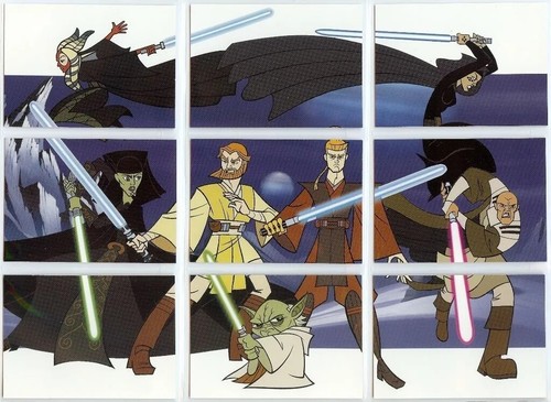 STAR WARS CLONE WARS DIE CUT STICKERS 1 TO 10 BY TOPPS - Picture 3 of 27