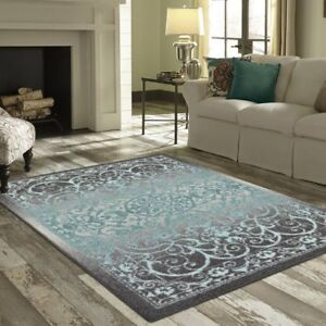 Turquoise Area Rugs 7x10 Gray Vintage, Brown And Turquoise Rug Living Room