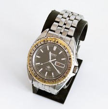 Orologio da polso vintage Seiko SQ-100 Kinetic Ø40mm 5M43 anni 80-90 fondo vetro