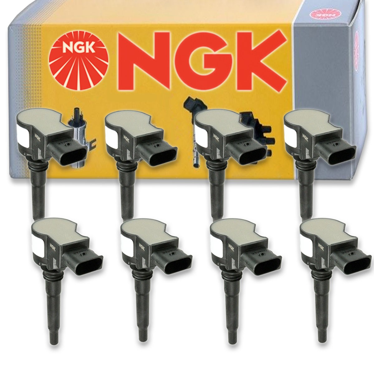 8 pcs NGK Ignition Coil for 2011-2014 Mercedes-Benz SLS AMG 6.3L V8 - Spark ls