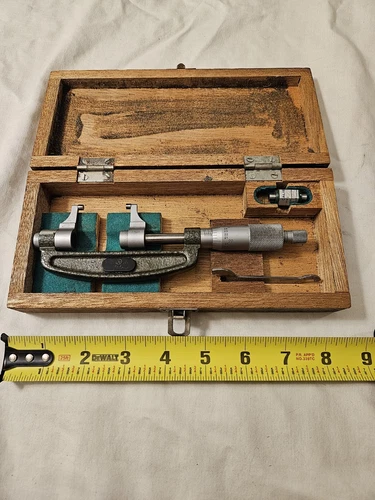 Mitutoyo - 143-122 Caliper Type Micrometer: 1-2″ .001"