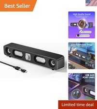 Wired Bluetooth Soundbar with Bass Boost for Enhanced Audio Experience