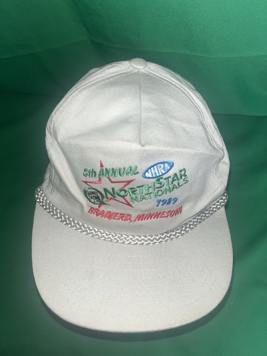 1989  NHRA NorthStar Nationals BRAINERD MINNESOTA Baseball Cap Hat Beige View 2