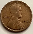 1915 Lincoln Wheat Cent Penny Early Date Philadelphia Circulated Coin BN1014