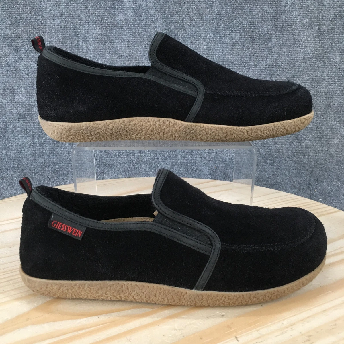 Giesswein Men\'s Alpen Black Suede Loafer Size 41 / 8-8.5 Content_Wool_Loafer_Elegante_Z  main image 3