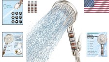 High Pressure Filtered Shower Head with 9 Spray Modes