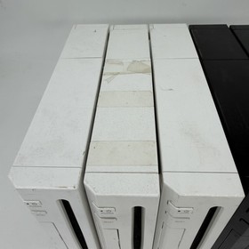 Lot of 6 Nintendo Wii Consoles RVL-001 RVL-101 Tested w Power Video Cables