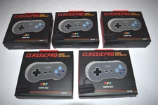 Classic Pad Wired Video Game Controller Super Nintendo SNES New in Box Lot of 5
