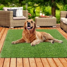 4 FT x 4 FT Fake Grass for Dogs Potty, Outdoor Thick Pets Artificial Grass Tu