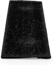Black 18W Hemmed Turf Wrap Around Straight Entry Step Rug with UV &amp