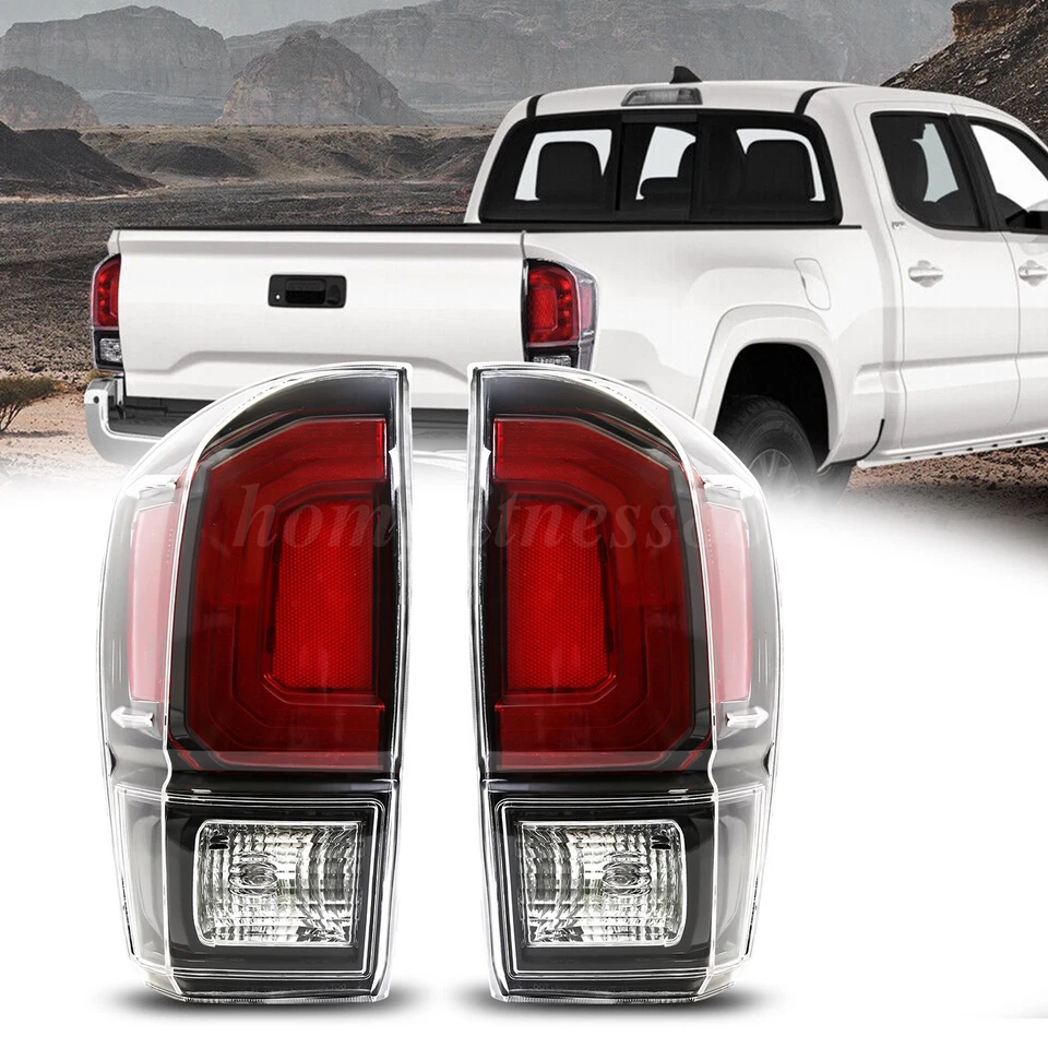 Fit For 2016-2021 Toyota Tacoma TRD Rear Tail Lights Brake Turn Signal Lamp Pair Foto 2 de 4