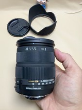 Used Sigma 18-200mm F3.5-6.3 DC OS HSM Lens for Nikon F Mount with Caps Hood