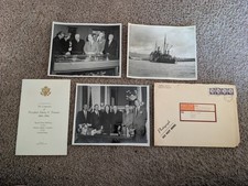 Vintage Harry S Truman Press Photos Lot USS Vestal Truman Library 1958