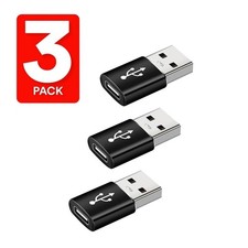 3 PACK USB C 3.0 Type C Female to USB 3.0 Type A Male Port Converter Adapter NEW