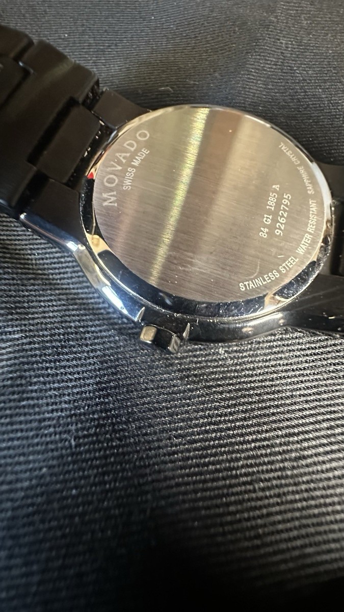 Movado 84 G1 1885 a Black on Black for sale online | eBay