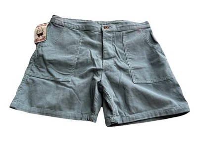 BIRDWELL BEACH BRITCHES Corduroy Shorts 34 New Blue