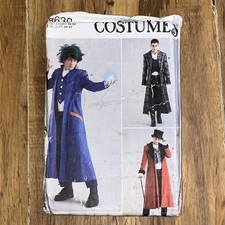 Simplicity S9630 Mens Costume Cosplay Coats Sewing Pattern Size BB 44-52 UNCUT