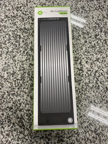 EKWB EK-CoolStream SE 360 Slim Triple Radiator – Black – New in Box