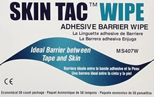 Skin-Tac Adhesive Barrier Wipes - 50 Count for Secure Medical Adhesion