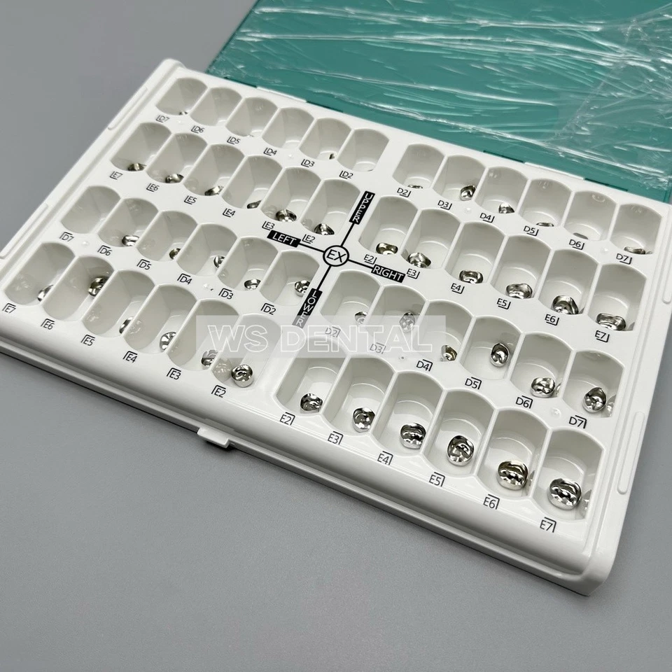 Kit de coronas molares primarias para niños dentales de acero inoxidable de 48 tamaños Foto 3 de 4