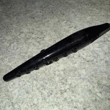 Vintage Swanson Tonette - Black Plastic Recorder - w/ melody of fun Made in USA