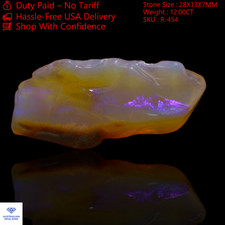 Natural Fire Opal Gemstone 12.00 Cts Top Quality Rough Australia 28x13x7 mm
